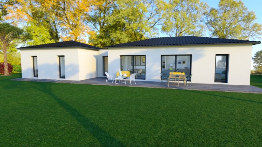 Maison contemporaine de 115 m² avec 3 chambres et un garage