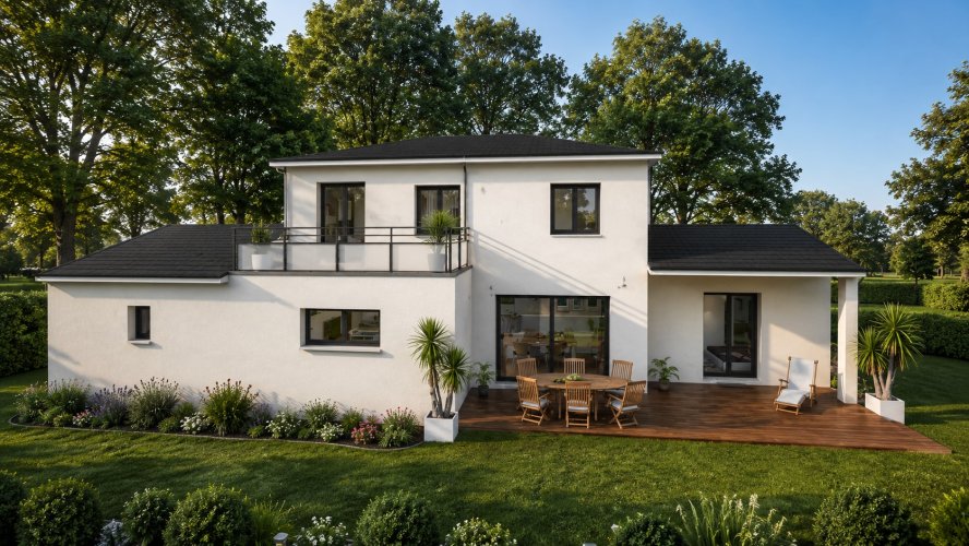 Maison contemporaine à étage de 122 m² avec 4 chambres