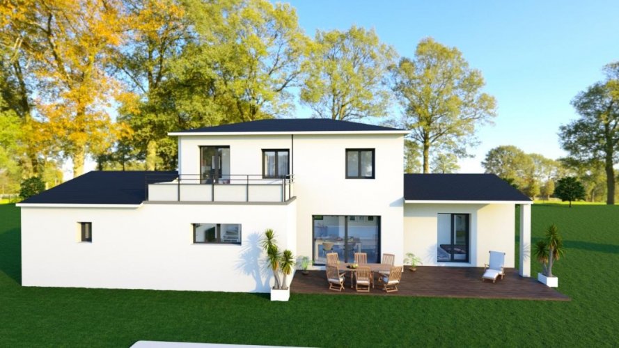 Maison contemporaine à étage de 122 m² avec 4 chambres