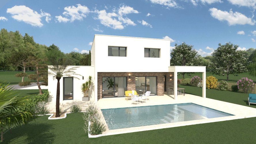 Villa contemporaine 145m² à étage