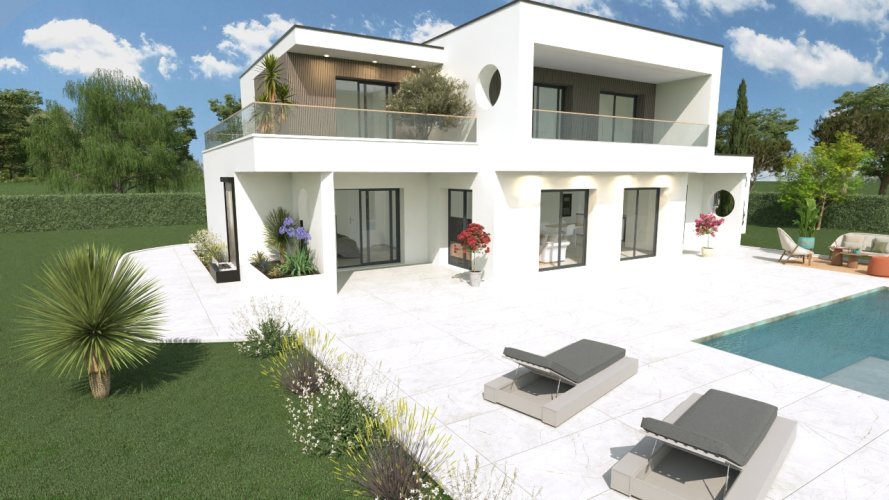 Maison contemporaine 150m² à étage