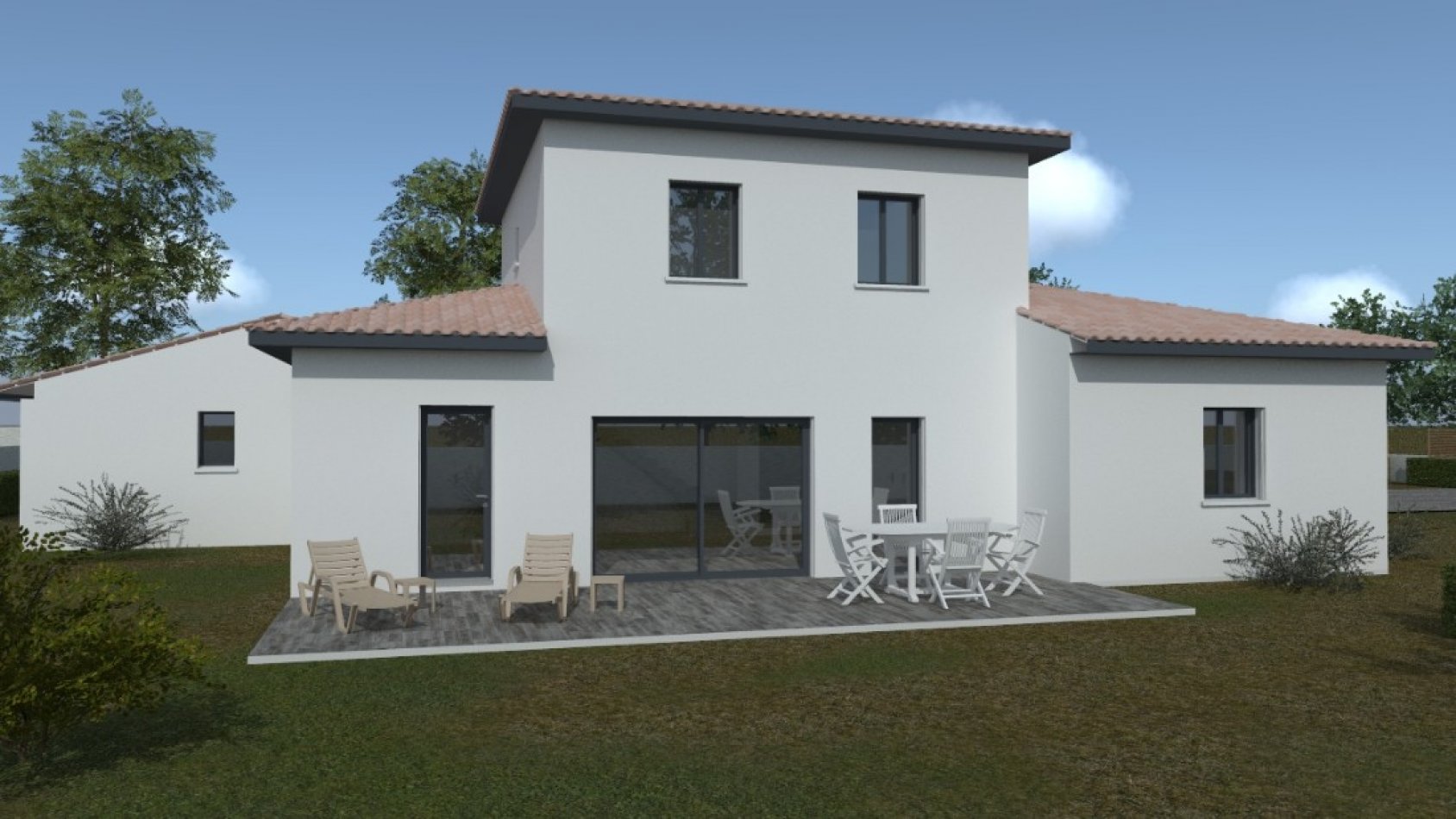 Maison contemporaine à étage de 124 m² avec 4 chambres | Maisons Passion