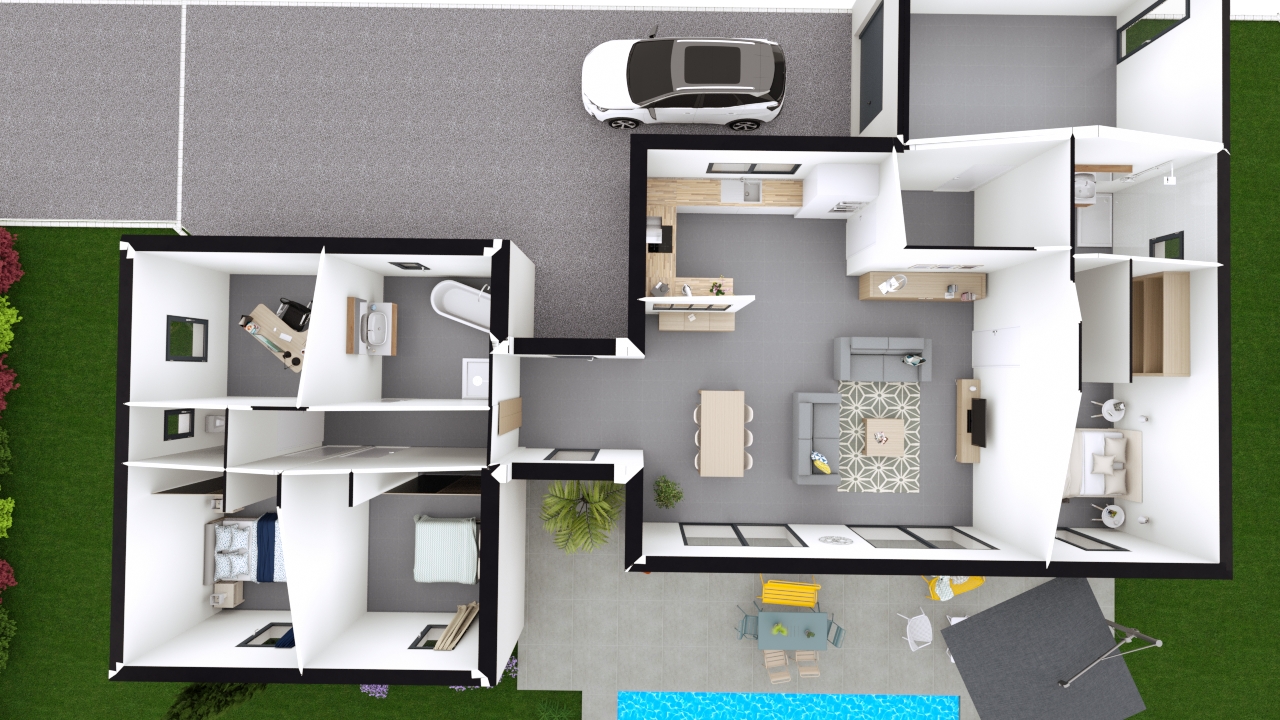 Maison de 126 m² avec 3 chambres