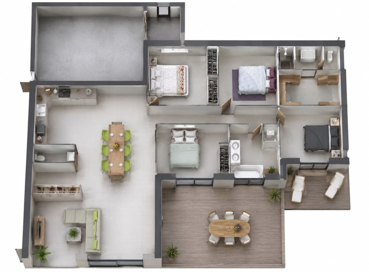 Maison de 135 m² de plain-pied