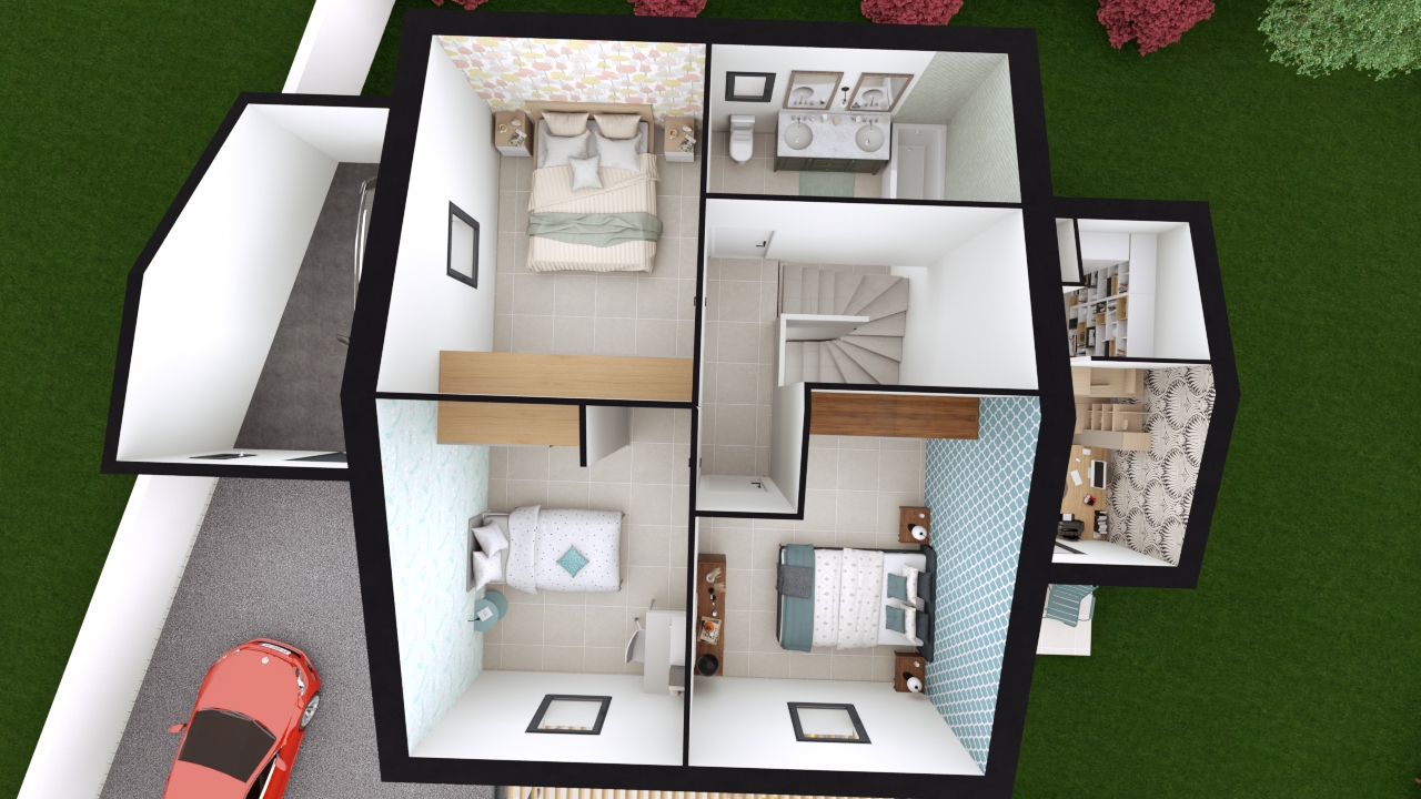Maison 106 m² à étage