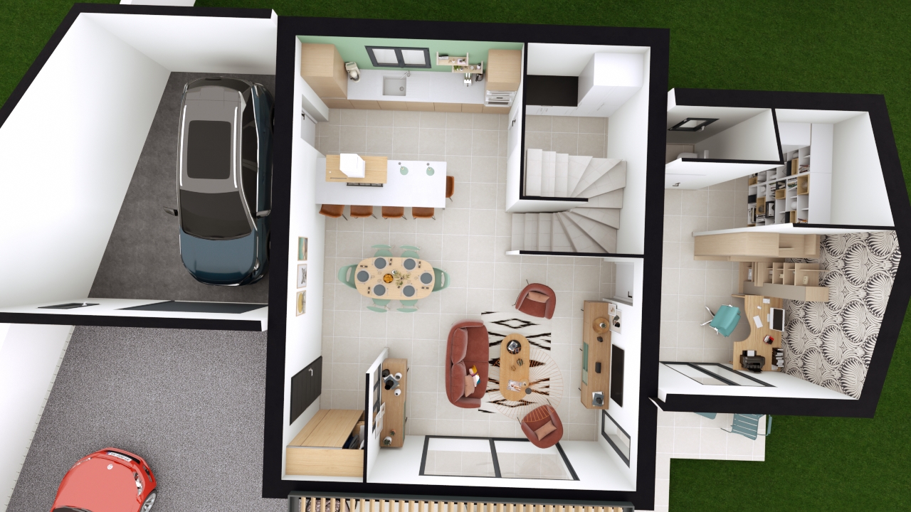 Maison 106 m² à étage