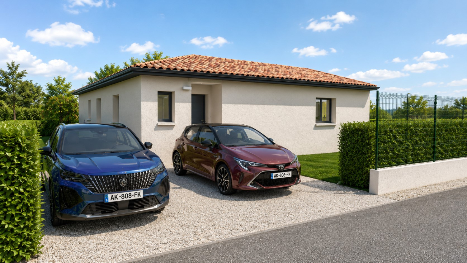 Maison contemporaine familiale avec suite parentale et terrasse