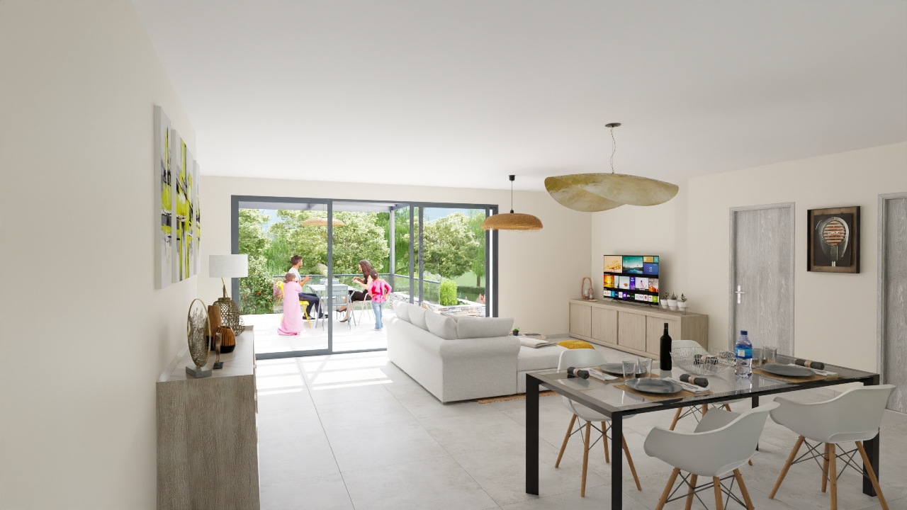 Maison contemporaine avec terrasse panoramique