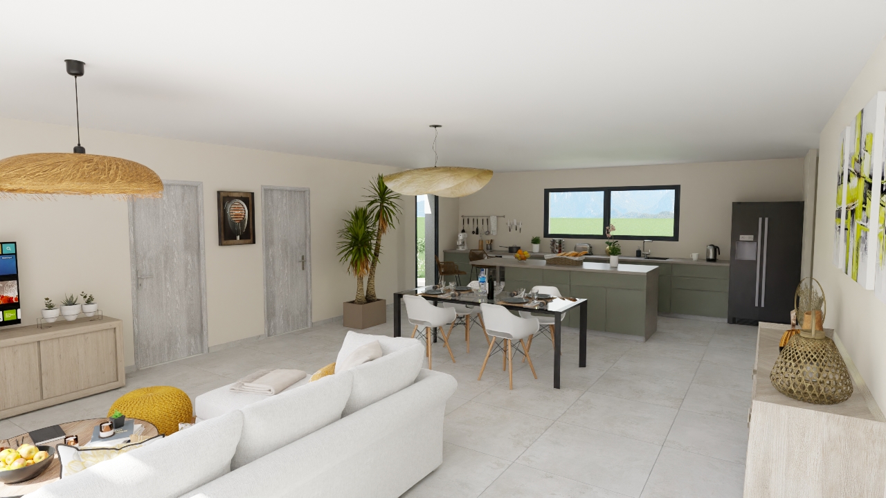 Maison contemporaine avec terrasse panoramique
