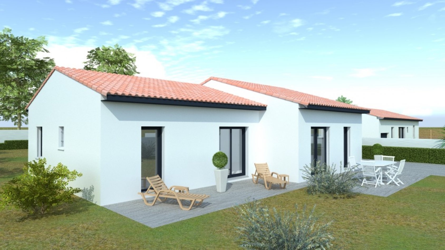Maison Contemporaine De 108m De Plain Pied Avec 3 Chambres Et Un