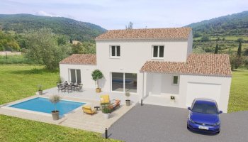 Votre maison de 128 m² à  Valvignères sur un terrain plat de 1200 m², hors lotissement