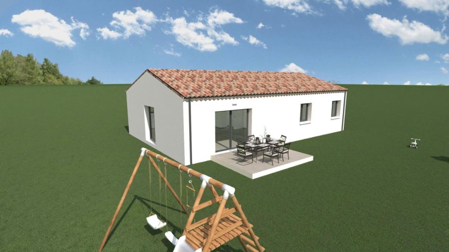 Prix en baisse ! Maison plain-pied 100 m² + terrain 857 m²