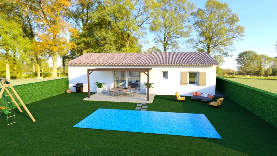 Maison neuve de 88 m² avec terrain