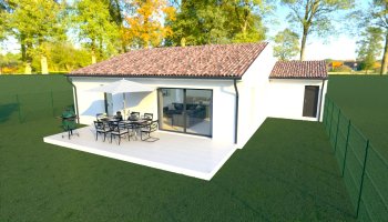 Pierrelatte:  Villa de 85 m² habitables + garage + terrasse  + 500 m² de terrain