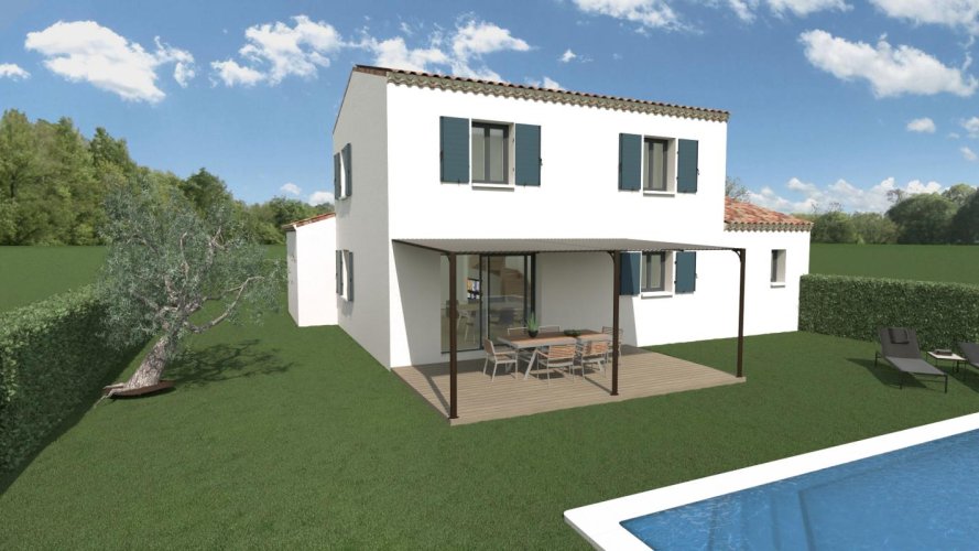 Maison Traditionnelle 4 chambres + Terrain à Grillon