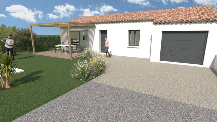 à Vendre: Maison Plain-Pied + Terrain Les Granges Gontardes