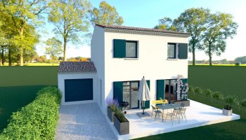 Maison étage 3 chambres + Terrain à Cruas