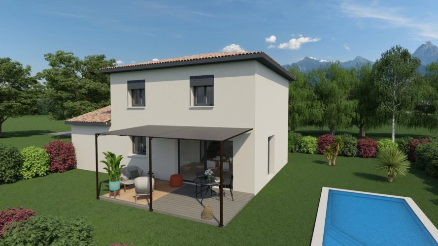 Maison étage 3 chambres + Terrain à Pierrelatte