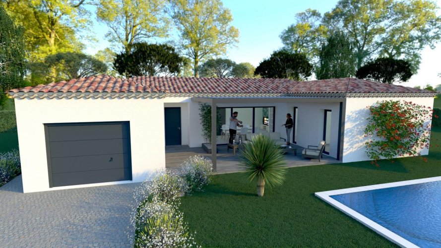 Maison de Plain-Pied 120 m² + Terrain à Saint Montan