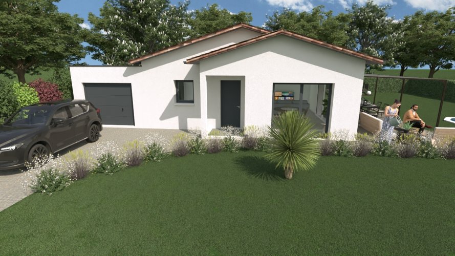 À vendre - Maison neuve de Plain-Pied comprenant 3 chambres à Pierrelatte (26700)