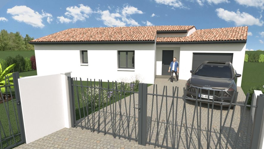 À vendre - Maison Individuelle Moderne - Plain-Pied - 3 chambres – Malataverne (26780)