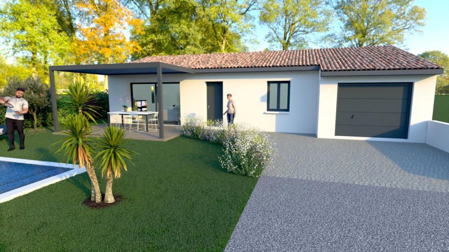 A vendre: à BOLLENE Maison de Plain-Pied comprenant 3 chambres