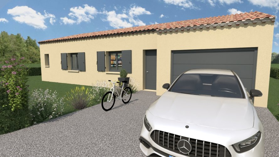 A vendre: Terrain+Maison sur la commune de EURRE (26400)