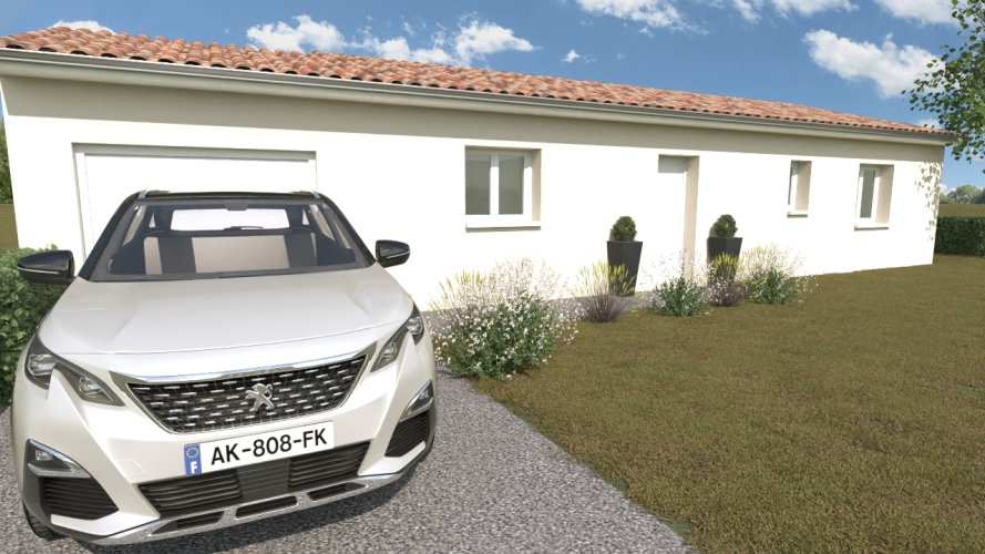 Maison neuve de Plain-Pied – 3 chambres – Loriol-sur-Drôme (26270)