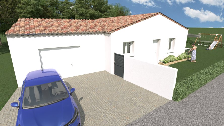 Maison + Terrain Plain-Pied 3 chambres a Pont-de-Barret (26160)