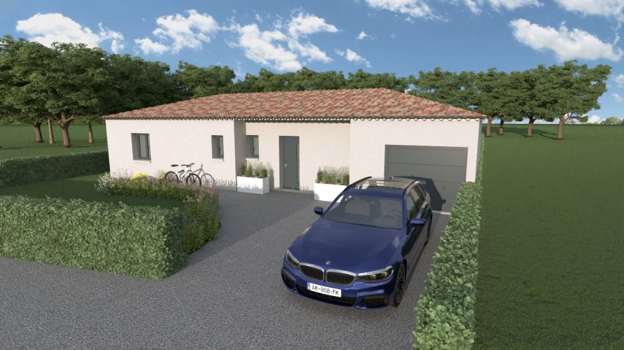 À Vendre BAIX (07210) : Maison + terrain 3 chambre 112 m² grand jardin