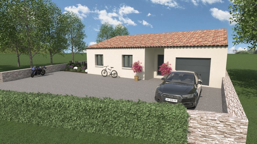  À Vendre – Maison Neuve de Plain-Pied + Terrain – Baix (07210) 