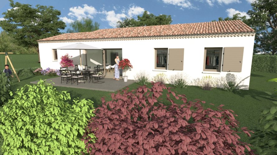  À vendre – Maison de plain-pied 3 chambres à Bourg-Saint-Andéol (07700) – Cadre verdoyant