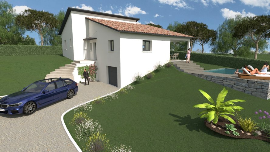  À vendre : Magnifique maison contemporaine à Montoison (26800)
