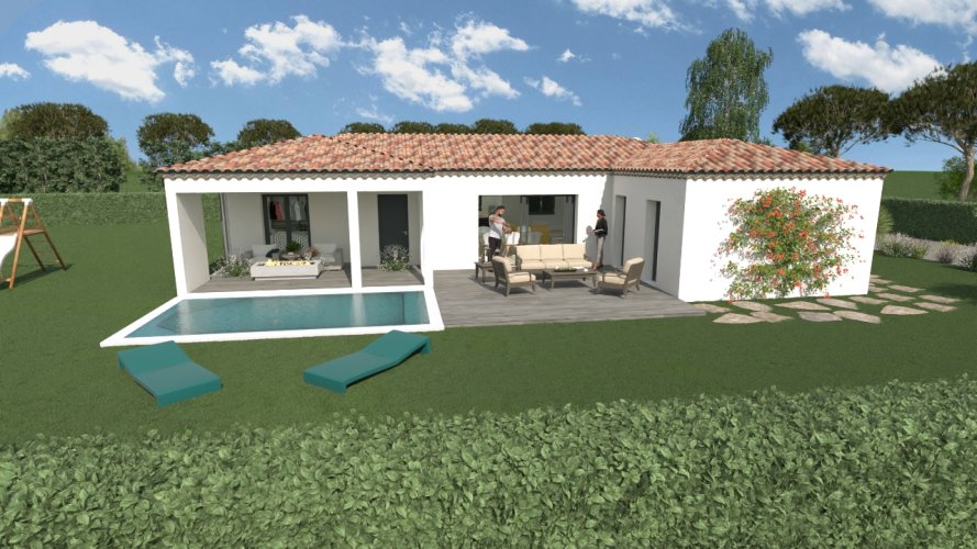  Maison de plain-pied 110 m² – 3 chambres – Jardin – Terrasse – Bourdeaux (26460)