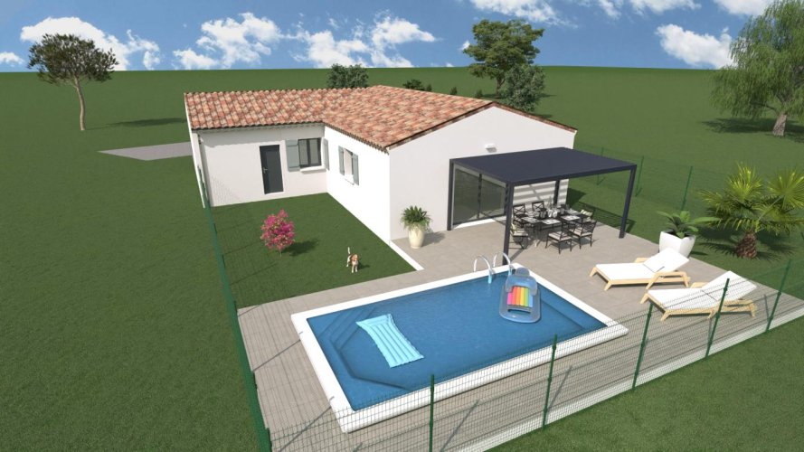PUYGIRON : maison de 84 m² sur un terrain de 440 m²
