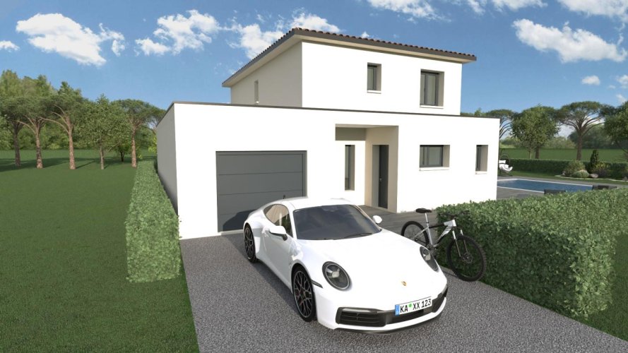  Maison Neuve de 175 m² avec Terrain –5 chambres Charols (Drôme) 
