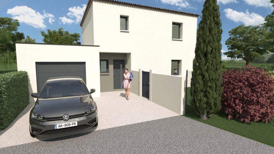 À vendre – Maison moderne comprenant 3 chambres à Bagnols-sur-Cèze (Gard)