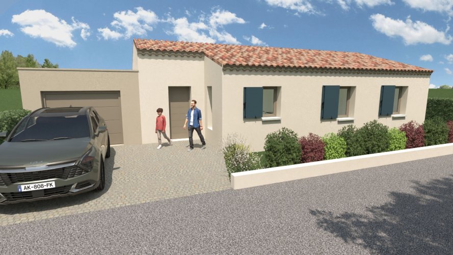 A vendre: ROCHEMAURE (Ardèche) Maison Plain-Pied 3 chambres