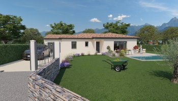 À vendre : EURRE (26400) dans la Drôme, Maison neuve – Plain-pied moderne 3 chambres