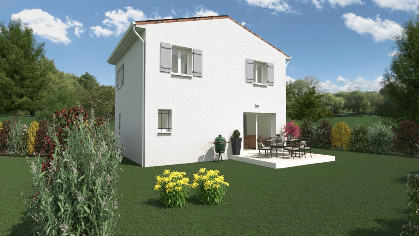 PROJET LORIOL :  Maison 3 chambres+ garage+ terrasse+ terrain 350 m²