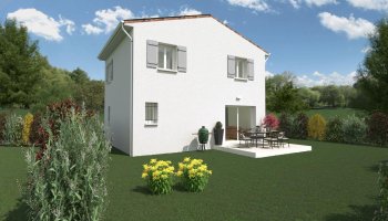 PROJET LORIOL :  Maison 3 chambres+ garage+ terrasse+ terrain 350 m²