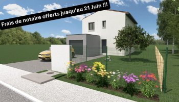 VALENCE: Maison 3 chambres + terrain de 280 m²