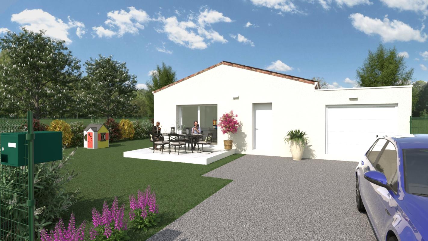 Les GRANGES GONTARDES - Maison de 80 m² sur un terrain de 400m²