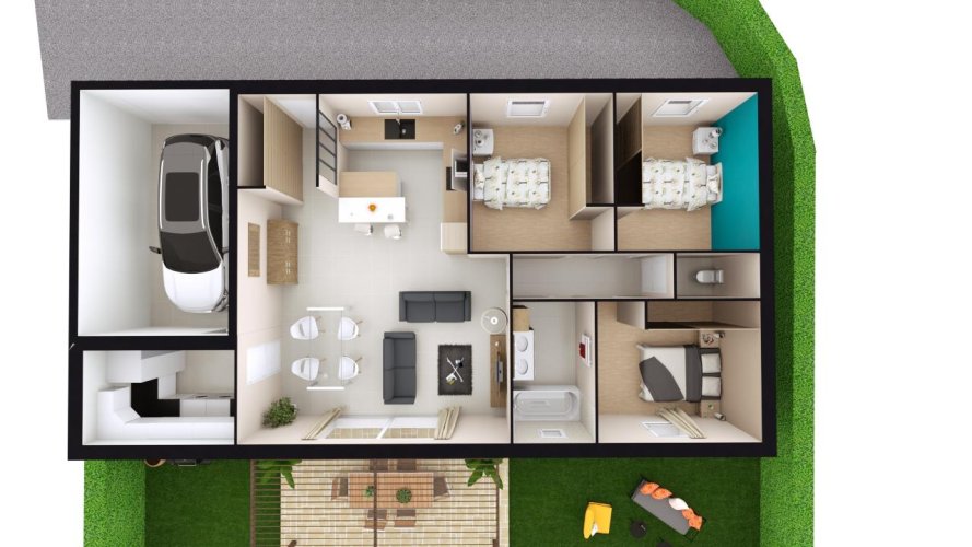 Maison neuve de 88 m² avec terrain