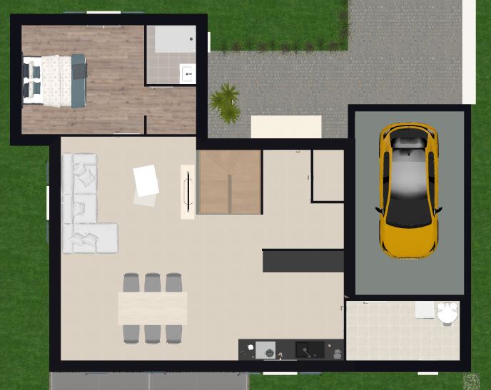 Maison Traditionnelle 4 chambres + Terrain à Grillon