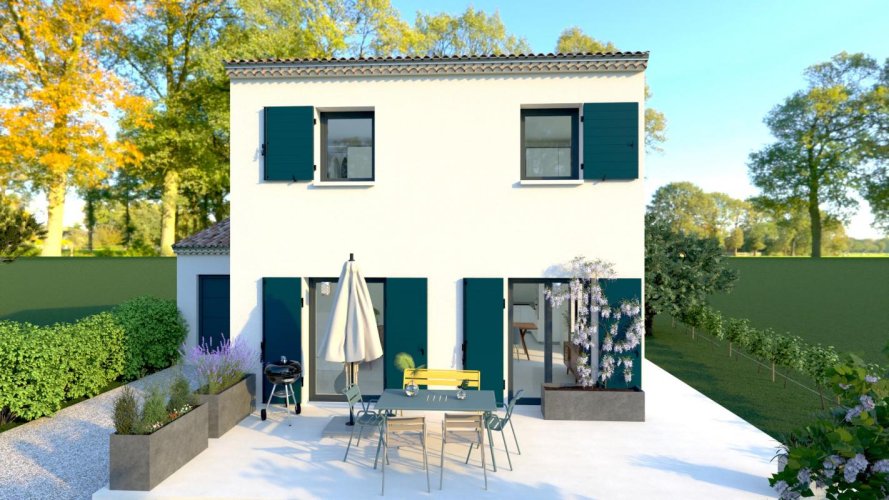 Maison étage 3 chambres + Terrain à Cruas