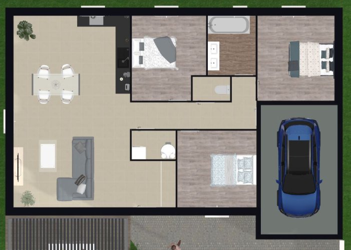 Maison Plain-Pied 3 Chambres + Terrain Malataverne hors Lotissement