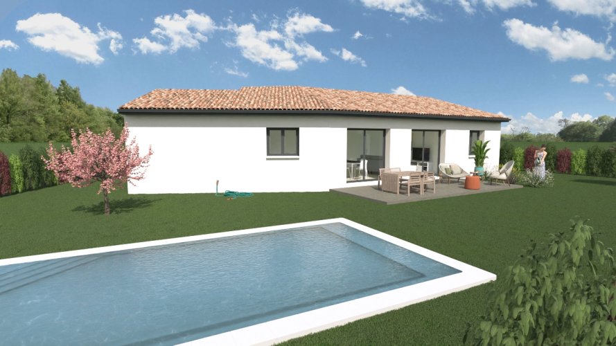 À vendre - Maison Individuelle Moderne - Plain-Pied - 3 chambres – Malataverne (26780)