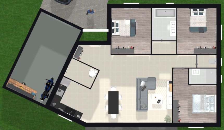 À vendre - Maison Individuelle Moderne - Plain-Pied - 3 chambres – Malataverne (26780)