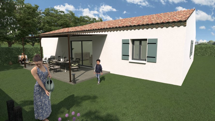 À Vendre - Maison Plain-Pied 3 chambres + Garage à Puygiron (26160)